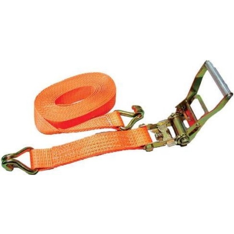 Lalizas Ratchet Tie-Down w/ double J hook, 8mx50mm, BL 5000kg