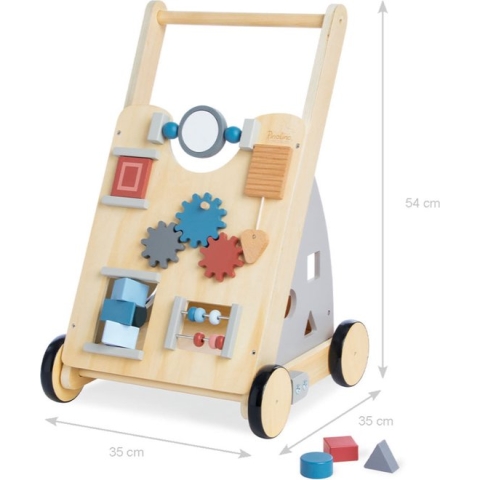 Pinolino - Activity Walker - loopwagen Titus, Hout, Grijs