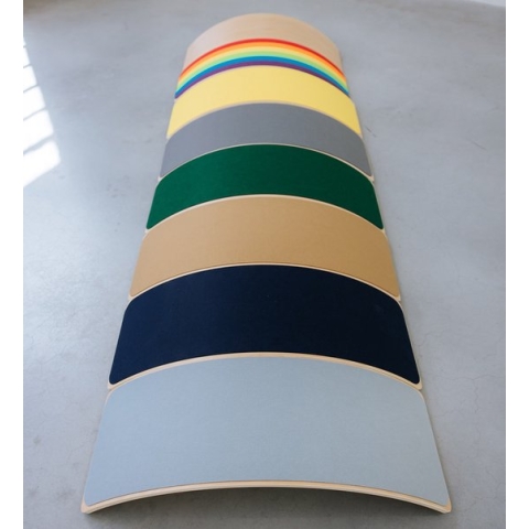 Houten balance board Jindl met vilt blauw