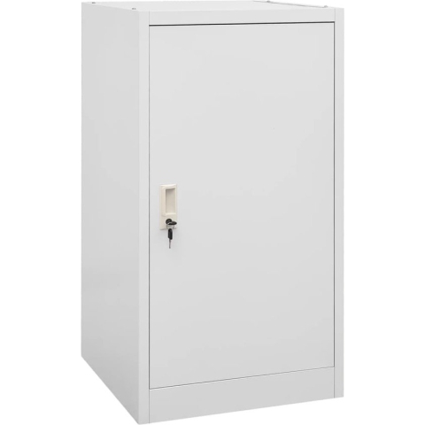 vidaXL-Zadelkast-53x53x105-cm-staal-lichtgrijs