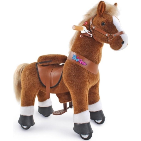 PonyCycle Lichtbruin met witte bles, Groot - Ux424‎‎