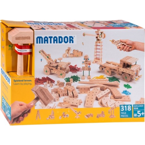 Matador Explorer 5+ 318-delig Klassik2 Houten bouwset