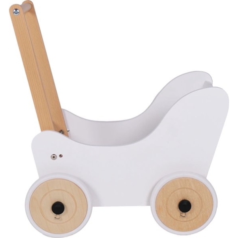 Bandits & Angels - Houten Poppenwagen - Little Angel - Classic White