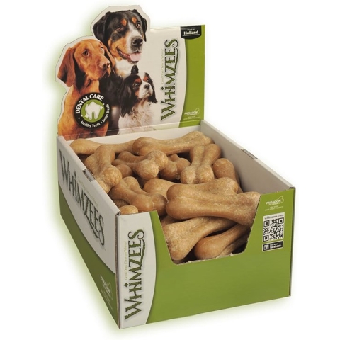 Whimzees Rijstbeen L - Kauwsnacks - Hond - 11,4cm - 50st (doos)