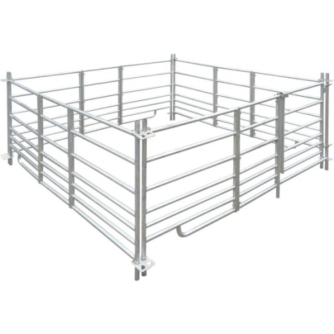 vidaXL-Schaapskooi-4-panelen-183x183x92-cm-gegalvaniseerd-staal
