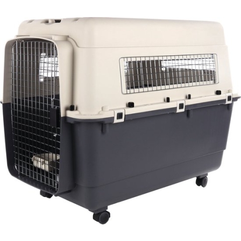 Flamingo Reiskennel Nomad - Grijs/Zwart - 100 x 67 x 75 cm