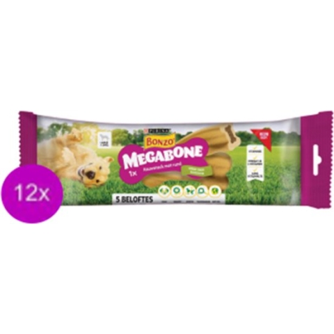 12x Bonzo (Friskies) Megabone- Hondensnack - 200g