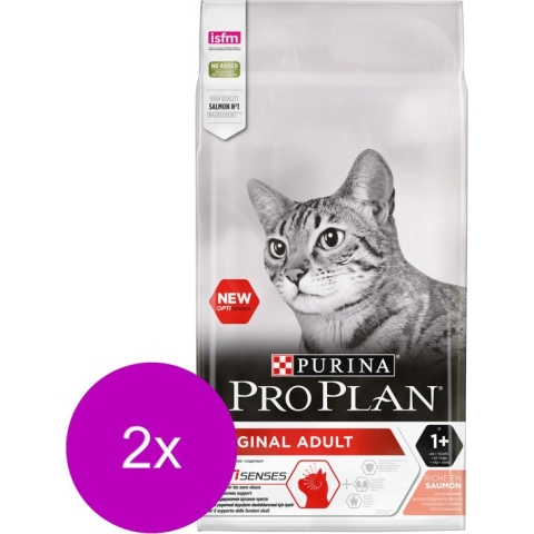 Pro Plan Cat Original Adult Zalm - Kattenvoer - 2 x 10 kg