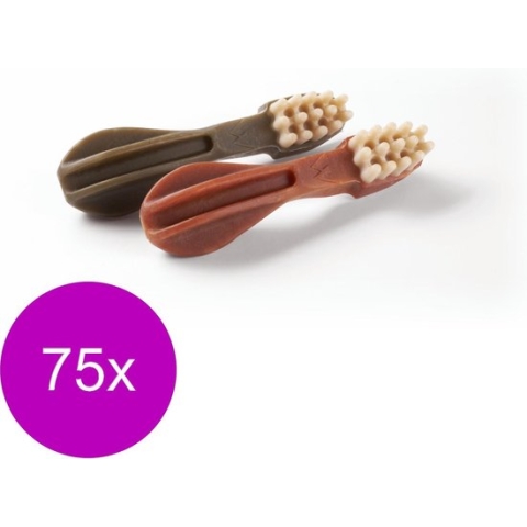 Whimzees Tandenborstel - Hondensnacks - 75 x Dental 11.4 cm Medium