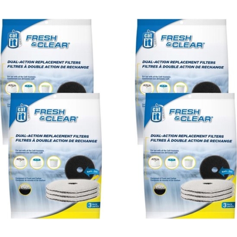 Catit Filters Drinkfontein 2l - Kattendrinkbak - 4 x 3 stuks