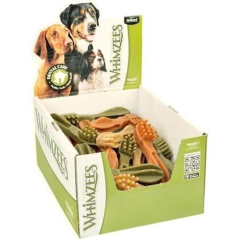 Whimzees Tandenborstel - Hondensnacks - 150 x Dental 8.6 cm Small