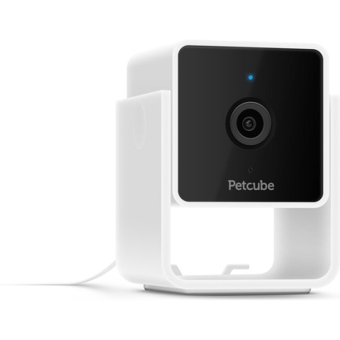 Petcube - Huisdiercamera 1080p Full HD met Nachtvisie - WiFi & App - Hond & Kat - IP Camera - Wit