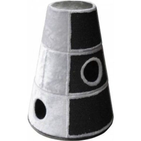 Topmast Krabton - Naude - Grijs-Wit - 50 x 50 x 78 cm