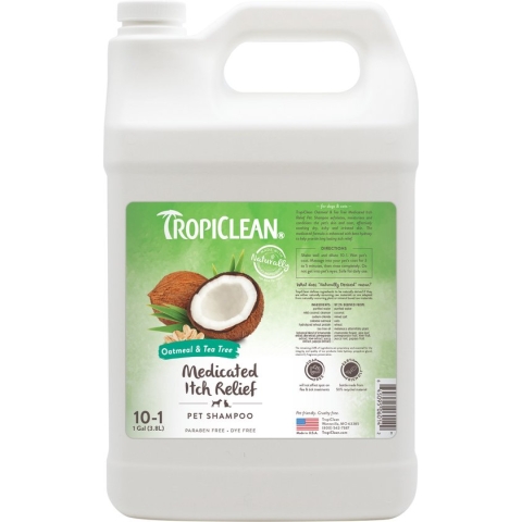 TropiClean Havermout en Tea Tree - Anti-Jeuk Hondenshampoo - 3.8 L
