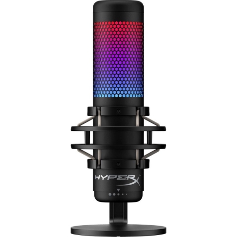 HyperX QuadCast S - Streaming Microfoon - RGB - USB Condenser- Geschikt voor PC - Zwart