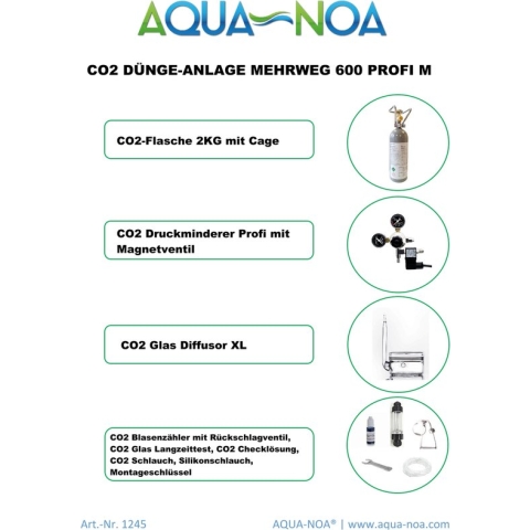 Aqua-noa Co2 set Hervulbaar 600 Profi M