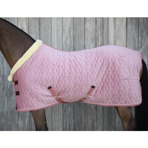 Kentucky Staldeken Velvet 160gr Roze - 130/183