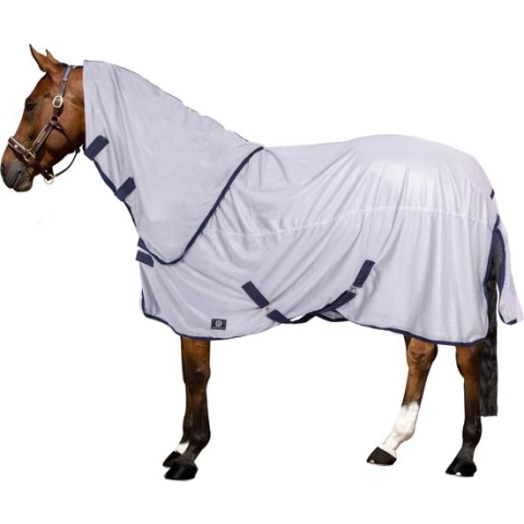 Imperial Riding - Vliegendeken met hals - Reese - Silvergrey - Maat 195