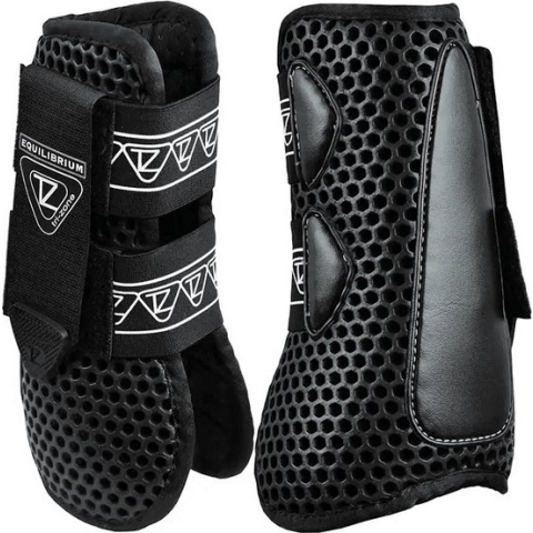Equilibrium Tri-Zone Open Fronted Peesbeschermers - maat L - black