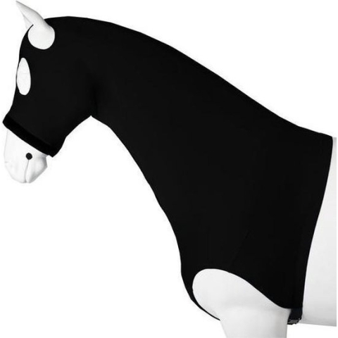 Horka Borstbeschermer met Hals en Masker zwart