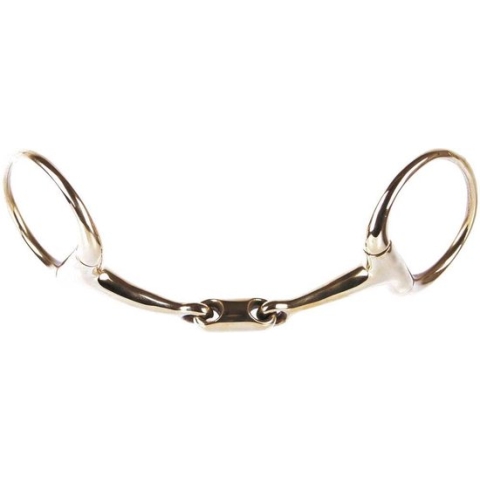 Harry's Horse Bustrens Gold, dubbel gebroken, oval-link 12.5