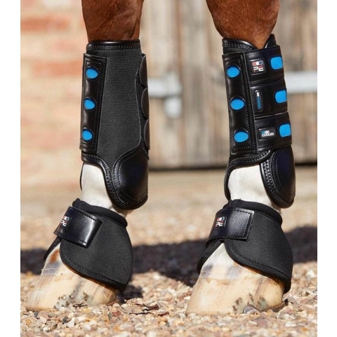 Premier equine Carbon Aircooled Lite Event Beschermers Front Black - M | Beenbeschermers paard