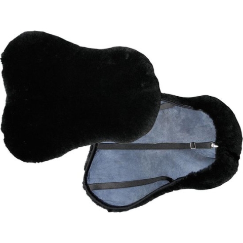 Harrys Horse Zadelovertrek - Lamsvel - Zwart