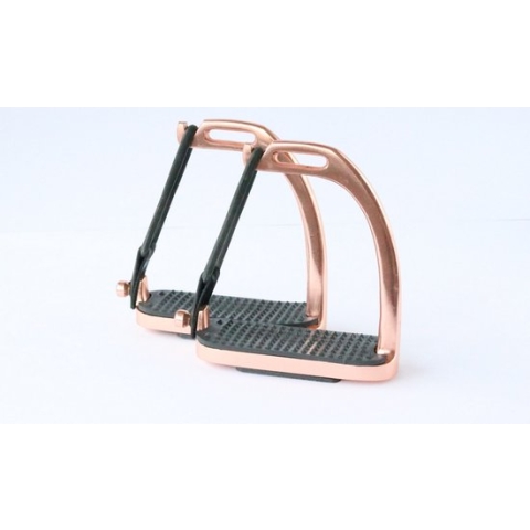 HB Shine Veiligheidsstijgbeugels Rosé Gold 12 cm