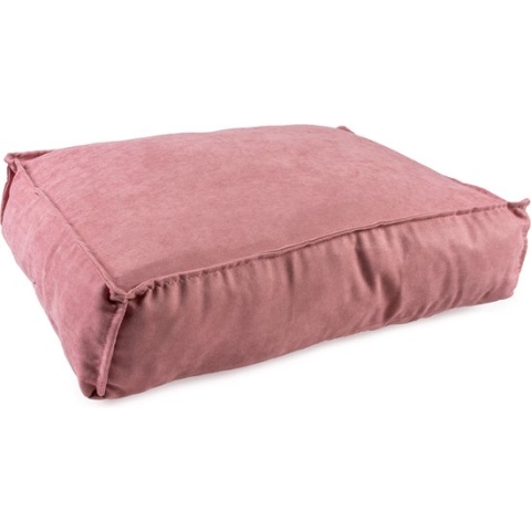 Duvoplus - Dierenkussen - Hond - Kussen Rechthoekig Velvet L - 97x68x18,5cm Roze - 1st
