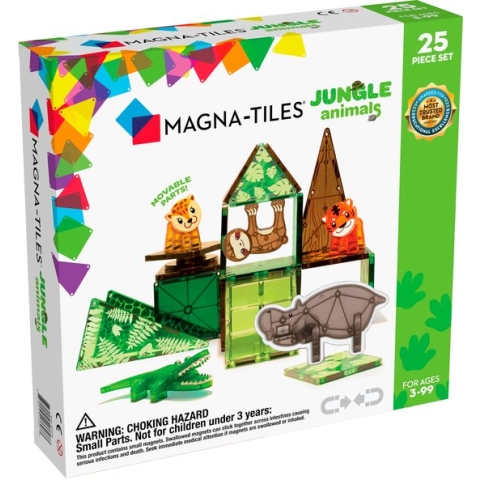 Magna Tiles - Jungle Animals Dieren - Magnetisch Speelgoed 25st