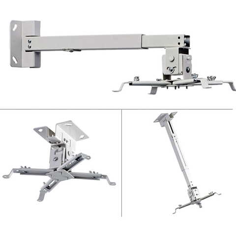 Beamerhouder, projector, plafondhouder, universeel formaat, compatibel met plafond of muur