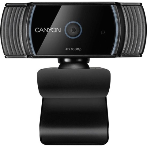 Canyon C5 HD Webcam - Webcam - 1080p - Autofocus - Microfoon van ruisonderdrukking - Stripod Mount Support