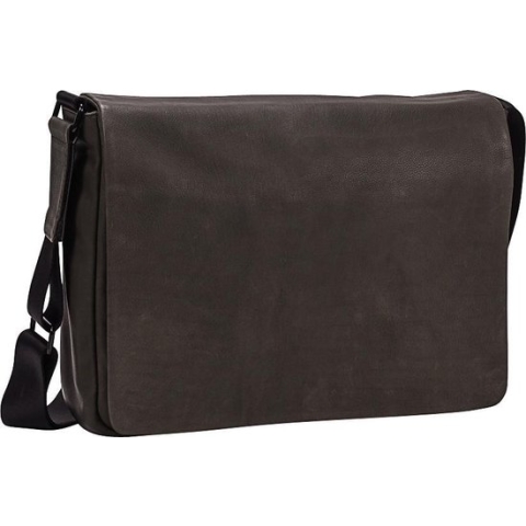 Leonhard Heyden Den Haag messenger L 13 inch - Olijf