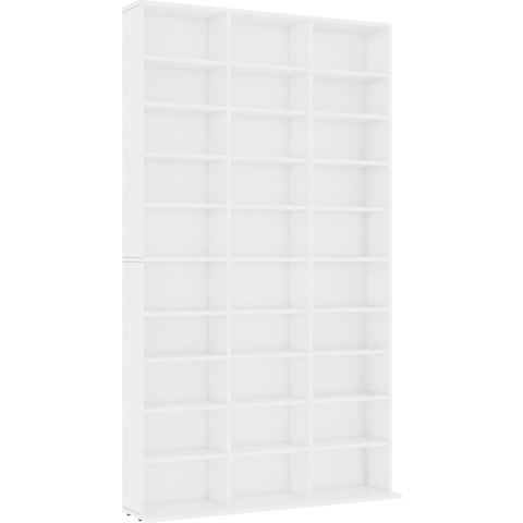 vidaXL-Cd-kast-102x16x177,5-cm-bewerkt-hout-wit