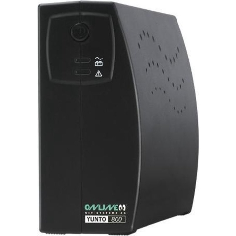ONLINE USV-Systeme YUNTO 800 Line-interactive 0,8 kVA 480 W 3 AC-uitgang(en)
