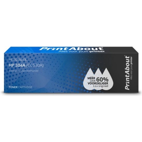 PrintAbout - Alternatief voor de HP CC530A (nr 304A) / 4 Kleuren