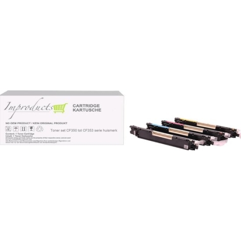 Improducts® Toner - Alternatief Hp 130A HP CF350A, CF351A, CF352A, CF353A multi pack