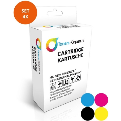 Geschikt voor compatible Set van 4x inkt cartridge voor Brother LC3233 LC3235XL