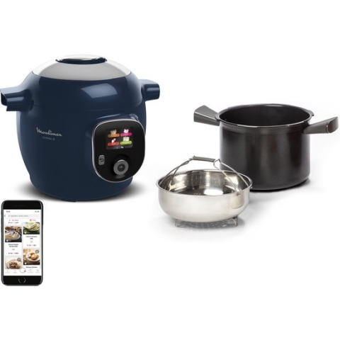 Moulinex Cookeo+ CE851410 - Intelligente Hogedruk Multicooker - 6 programma's - 6L - Blauw