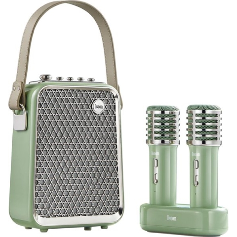 Divoom Songbird HQ - Karaokeset - 2 Microfoons - 50Wh - 8 uur speeltijd - Groen