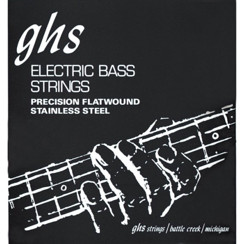 GHS 4er bas Precision Flat 45-105 Long Scale Plus 45-65-85-105 - Snarenset voor 4-string basgitaar