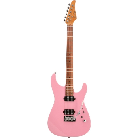 Fazley Sunset Series Sand Shark Shell Pink elektrische gitaar met gigbag