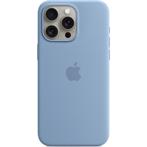 Apple Siliconenhoesje met MagSafe geschikt voor iPhone 15 Pro Max - Winter Blue