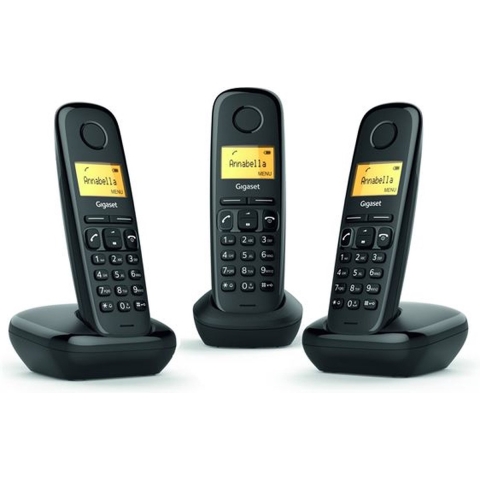 Gigaset A170 - Trio DECT telefoon - Zwart