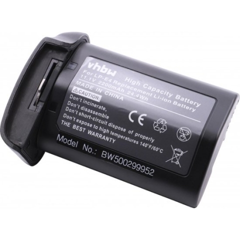 Camera accu compatibel met Canon LP-E4 / 2200 mAh