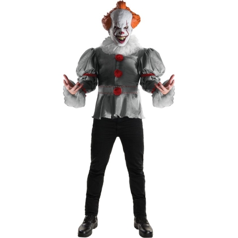 Rubies - It Is Pennywise - Man - Grijs - Maat 50-52 - Halloween - Verkleedkleding
