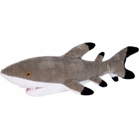 Pluche zwarte punt rif haai 75 cm