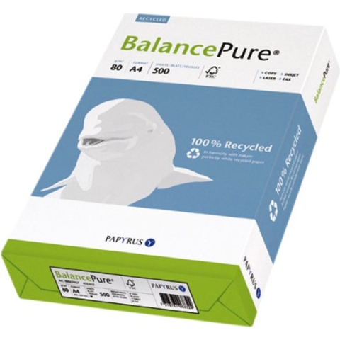 Kopieerpapier Balance Pure A4 80gr wit 500vel - 5 stuks