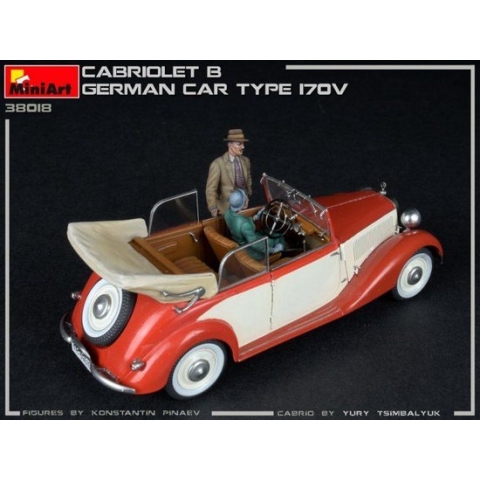 1:35 MiniArt 38018 Cabriolet B German car type 170V Plastic Modelbouwpakket