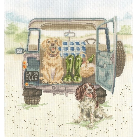 Borduurpakket Paws for A Picnic - Bothy Threads